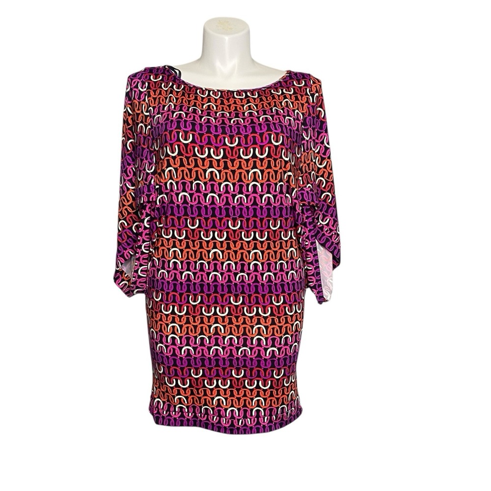 Trina Turk Echo Swim Tunic Sarong Cover up Swim Dress Beach Resort Cruise Size L